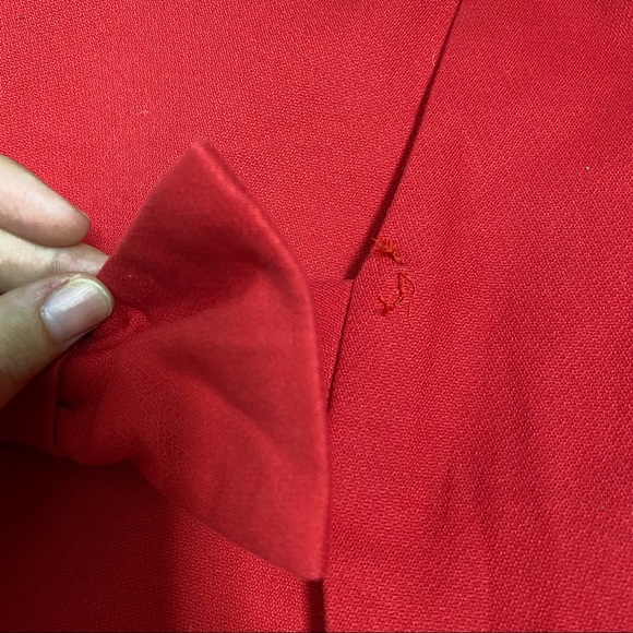 Maeve Anthropologie Red Short Sleeve Bow Dress‎ - Picture 10 of 10